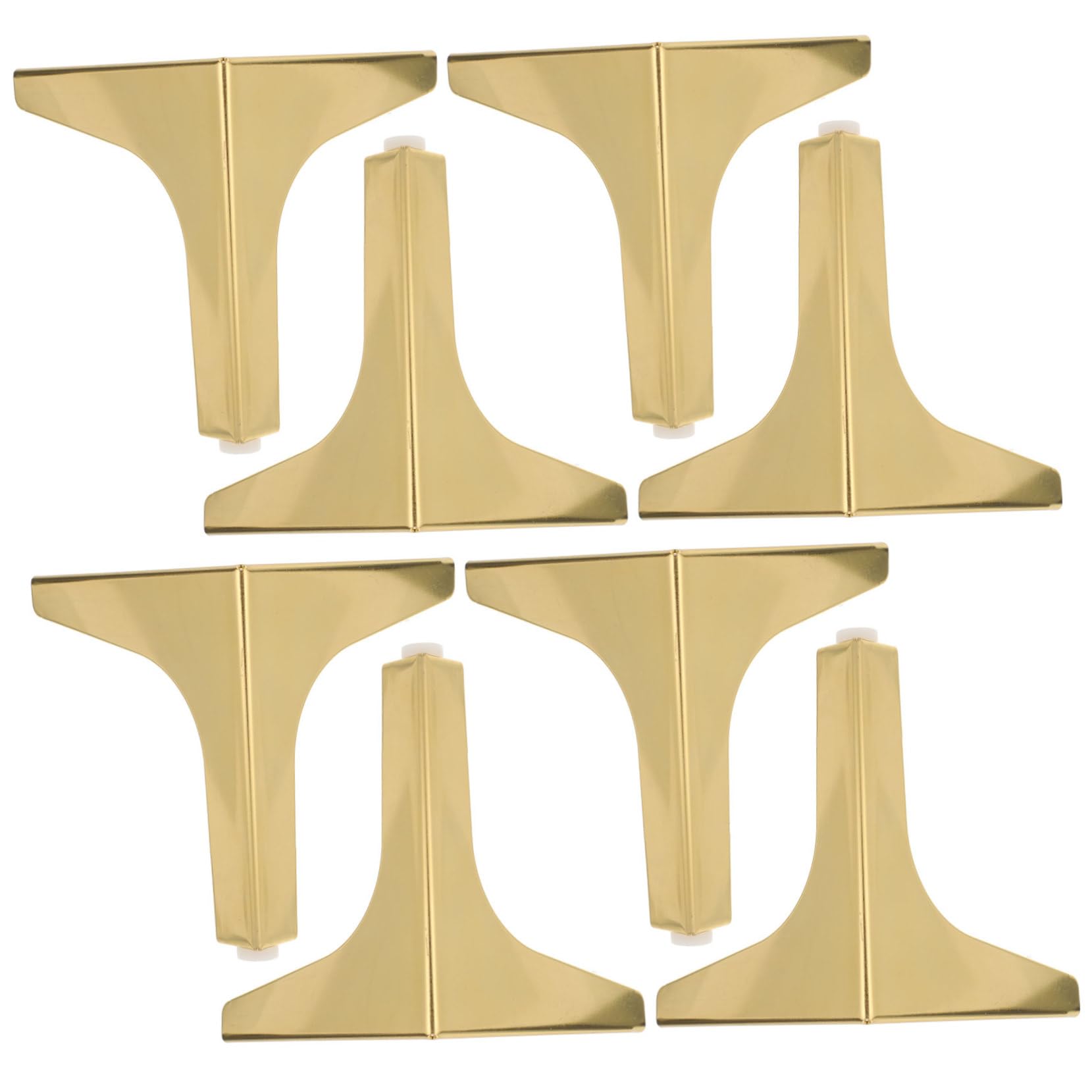 Didiseaon 8pezzi Gambe in Metallo Dorate per Mobili Piedi di Sostituzione per Divano Tavolino da Caffè Mobile Porta Tv Design Minimalista Resistente e Durevole