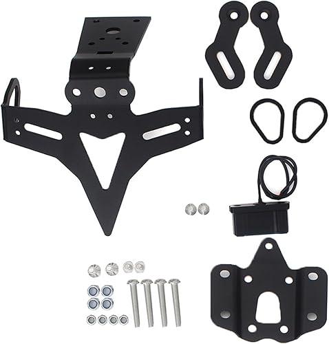 WOMELF LGCRYP Motorcycle License Plate Holder Fender Eliminator Registration Bracket Compatible with Yamaha MT-07 MT 07 FZ-07 MT07 2013-2021 2014