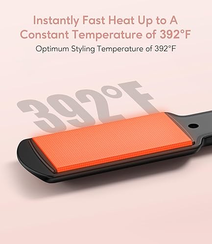 Miniatura 5 de Mini plancha plana de 1.5 pulgadas de ancho para viajes, plancha de pelo pequeño de cerámica de 1 12 pulgadas para cabello corto y largo, mini