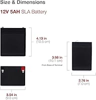 Vista 2 de CASIL CA-1240 12V 4AH SLA Batería de repuesto para sistema de control de alarma Casil Ca1240 (1) Beiter DC Power