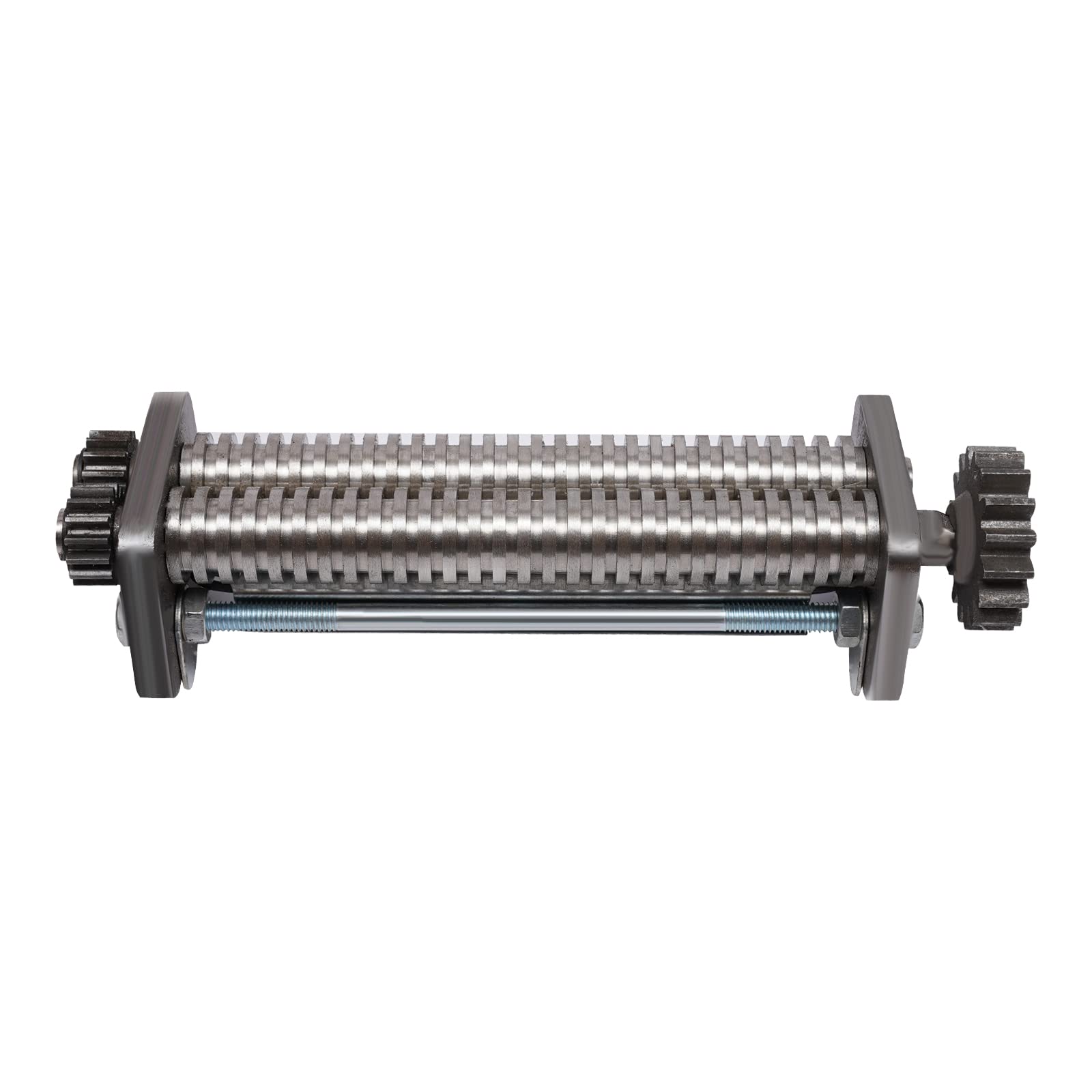Maszynka do makaronu, 0,5-5 mm, stal nierdzewna, z deską do krojenia, regulowana grubość, wymienne głowice tnące, do fettuccini, lasagne, czerwona
