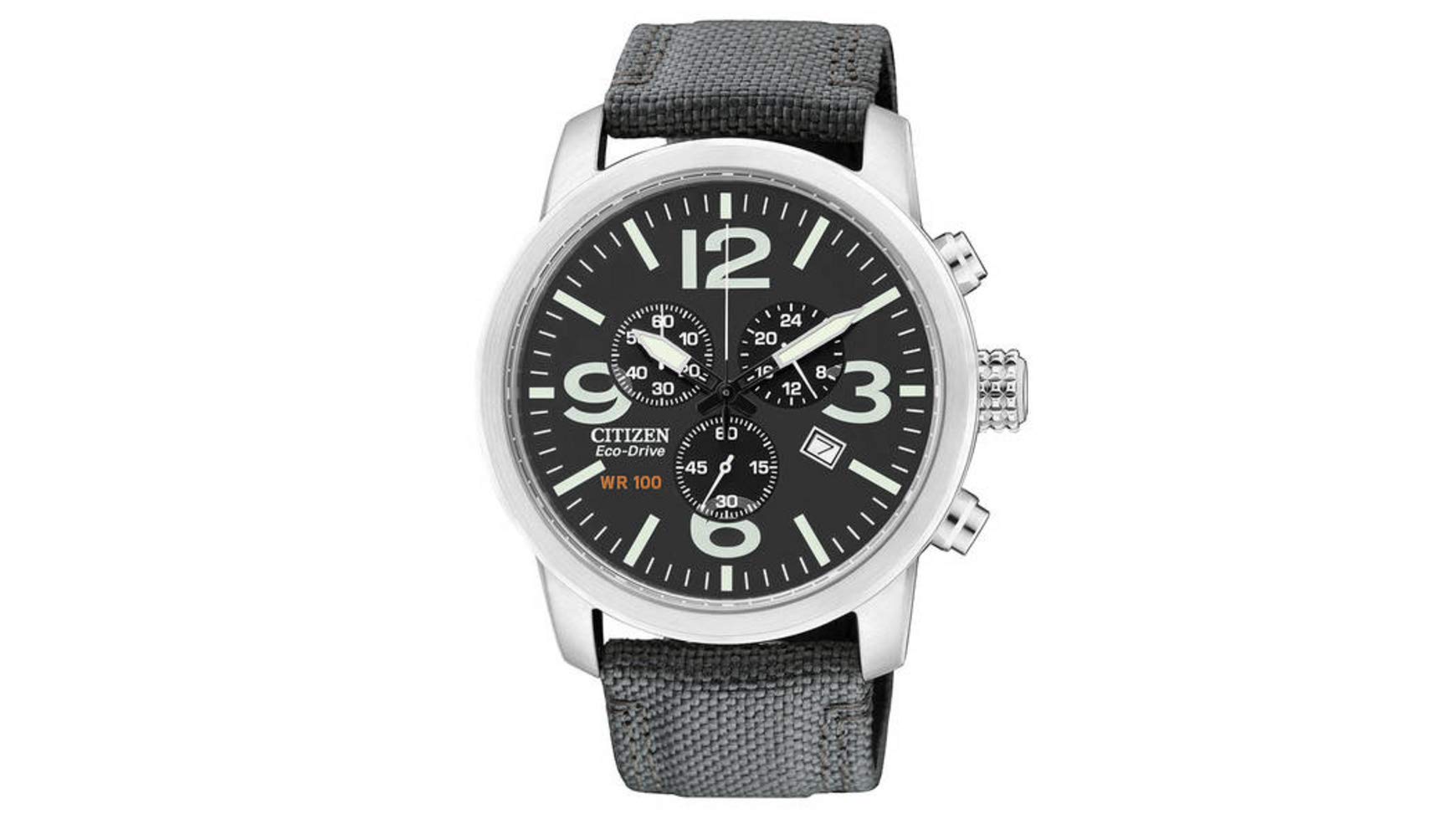 CitizenUnisex's Analog Quartz Watch with Nylon Strap AT2100-09E