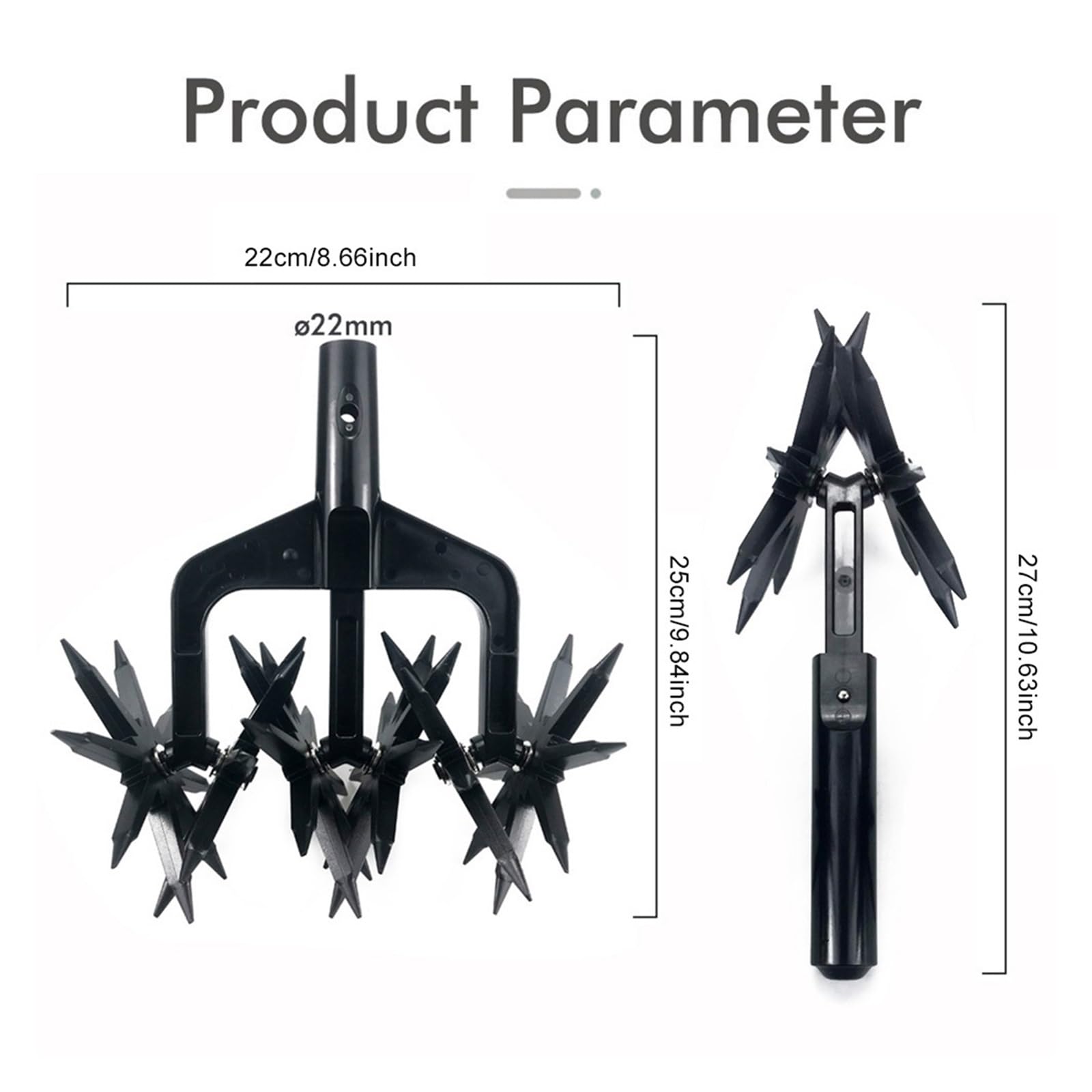 2 W 1 Aerator Ogrodowy Wertykulator Do Gleby Ogrodowej Kultywator Obrotowy Narzędzie Trawnik Ripper Orki Na DużA Moc