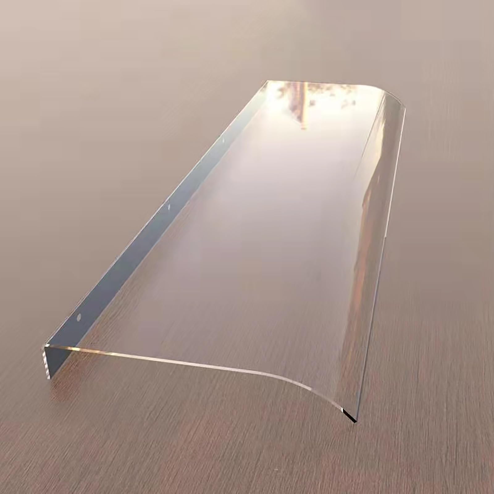 GJZQDKX Transparent Arched Canopy - Polycarbonate Door Awning Silent Rain Shield Outdoor Overhang for Entrance Weatherproof Cover (20 x 114 in)