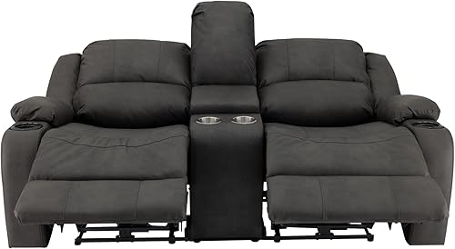 Miniatura 147 de RecPro Charles - Sofá reclinable doble de pared de 58 pulgadas, para autocaravana, con tela mejorada (color plomizo)
