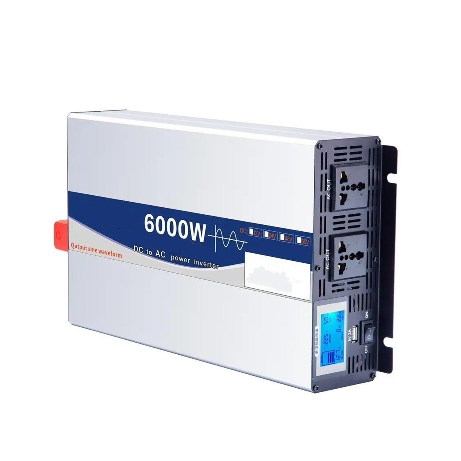 Inversor Corriente Inversores Onda Sinusoidal Pura 10000W 12000W para Coche Convertidor Voltaje 12 V 24 V 48 V 60 V Y 72 V A CA 110 V Y 220 V 50Hz Y 60Hz Transformador(24V,220-240V 50HZ Uni,6KW)