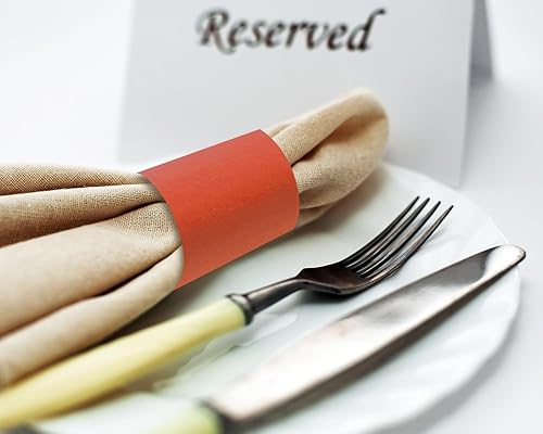 Miniatura 9 de Penta Angel Servilleteros de papel, 200 servilleteros autoadhesivos a granel para vajilla rodante, configuración de mesa, boda, evento, suministros