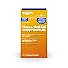 Amazon Basic Care Hemorrhoidal Suppositories, Relief from Burning, Itching and Discomfort of Hemorrhoids, 24 Count