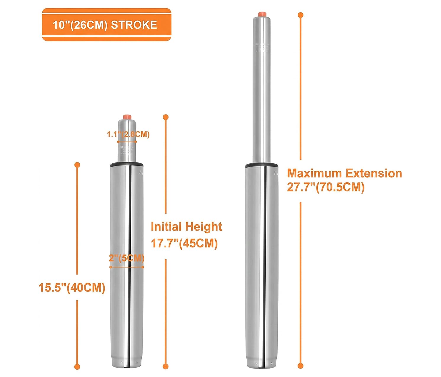McDooFly Drafting Stool Bar Stool Gas Lift Cylinder Replacement