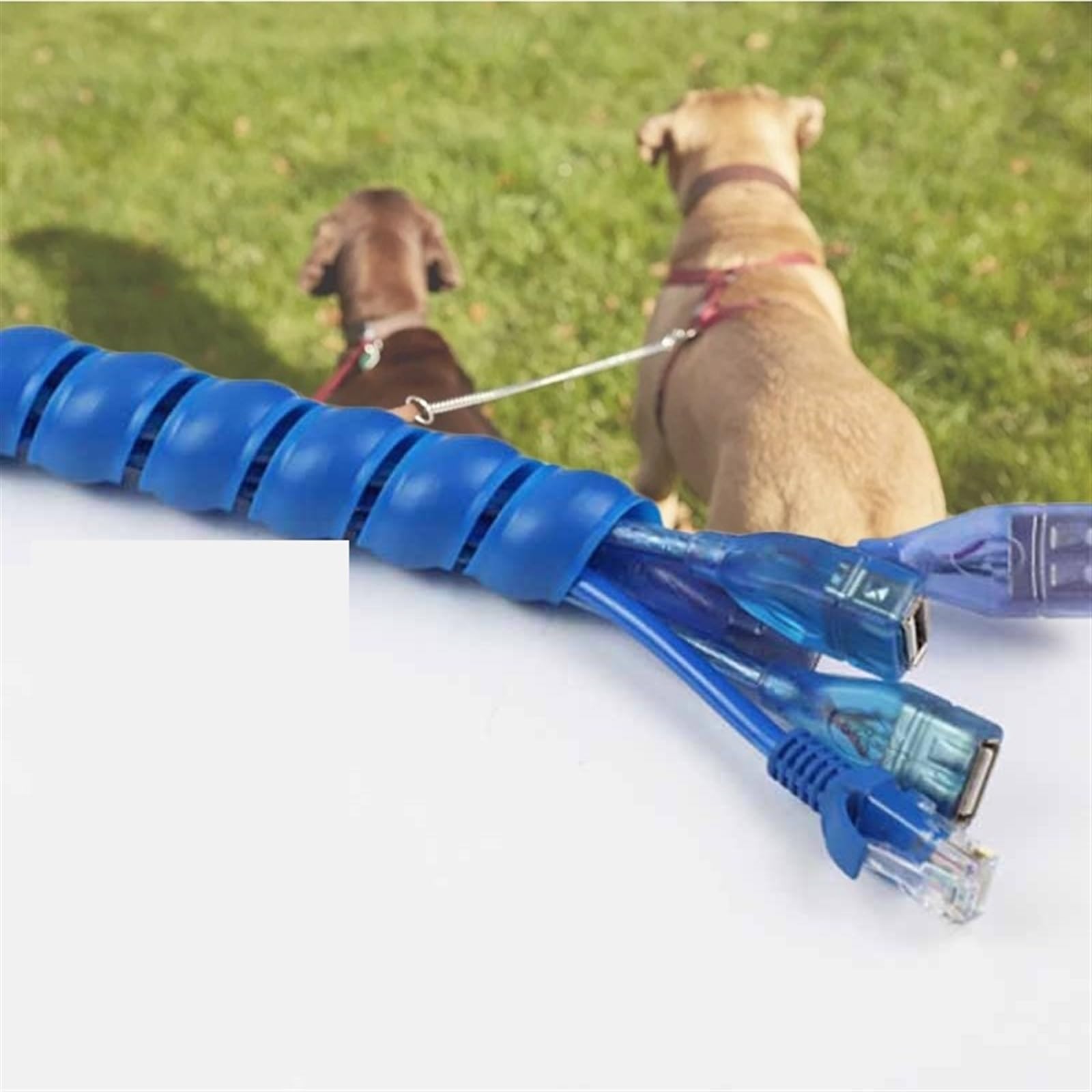Organizador de línea de 2M, tubo enrollado en espiral resistente al desgaste, funda protectora de Cable, envoltura en espiral de plástico negro, Protector de bobinado para oficina, hogar, taller, alma
