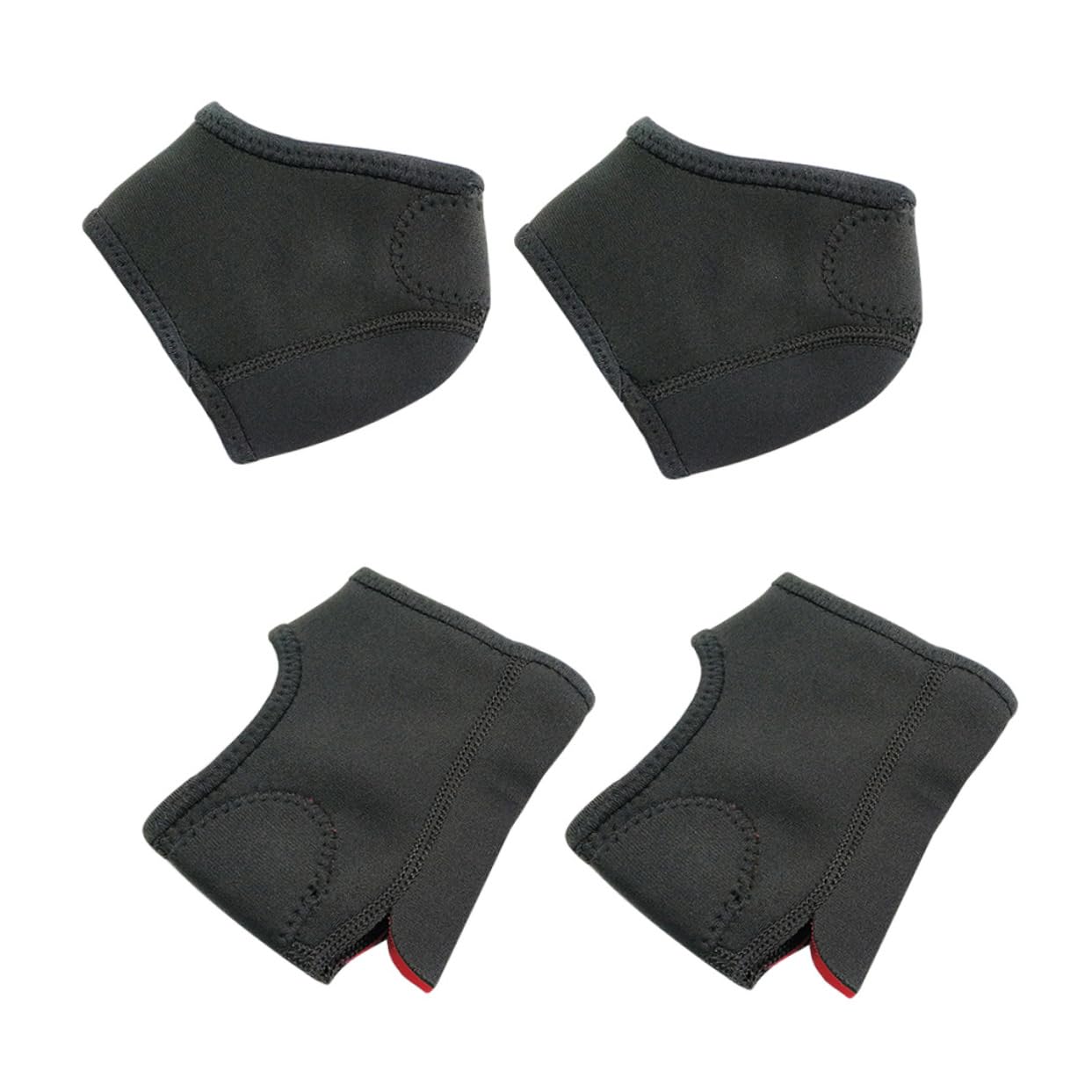 SEWOART 2 Pair Heel Protectors for Blisters Toeless Moisturizing Socks Silicone Sleeve Cover for Cracked Women Comfortable Elastic Support