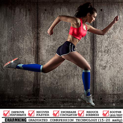 Image of Copper Compression Socks (3 Pairs), 15-20 mmhg is BEST Athletic & Medical for Men & Women, Running, Flight, Travel, Nurses - Boost Performance, Blood Circulation & Recovery