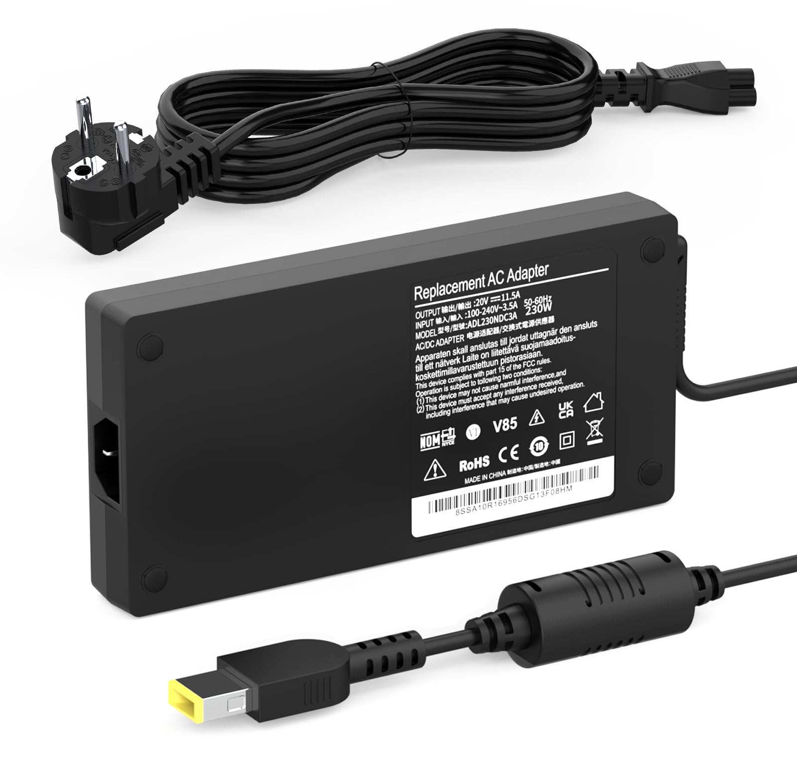 Caricatore 230W Alimentatore Per Lenovo Legion 5 7 Y540 Y545 Y730 Y740 Y900 Y910 Y920 Y7000 Thinkpad P73 P71 P72 P70 P51 P52 P53 ADL230NDC3A ADL230NLC3A Caricatterie PC Adapter