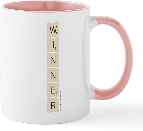 Miniatura 87 de CafePress Scrabble Champion - Taza de café de cerámica (11.0 fl oz) 2-Blanco/Negro Interior - Scrabble Champion,Blanco - Logo,Blanco - Logo