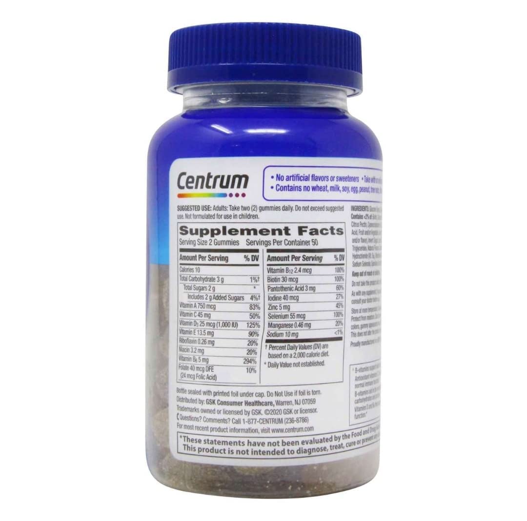 Centrum MultiGummies Gummy Multivitamin for Men, Multivitamin