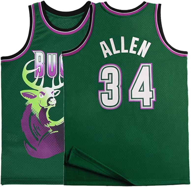 Mens Allen Jersey 34 Basketball Adult Milwaukee Jesus Ray
