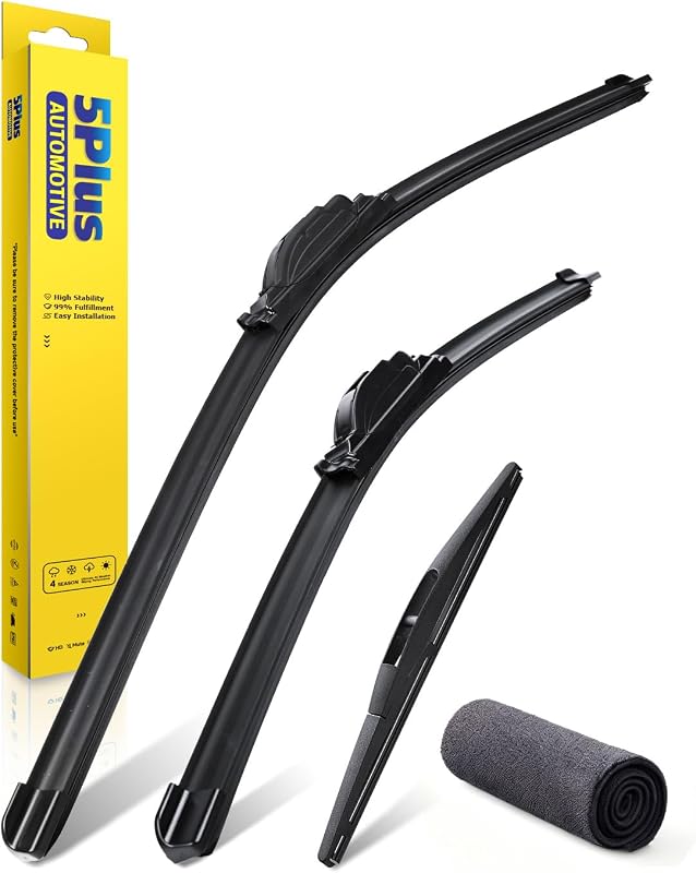 Palhetas do limpador de para-brisa 5 PLUS para Nissan Murano 2009–2014 – Jogo com 3 unidades