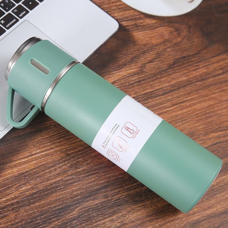 500ml/750ml Stainless Steel Insulated Cup Leak-Proof & Portable Sports Water Bottle Heat and Cold Retention Cup Suitable for Students, Office Use and Fitness