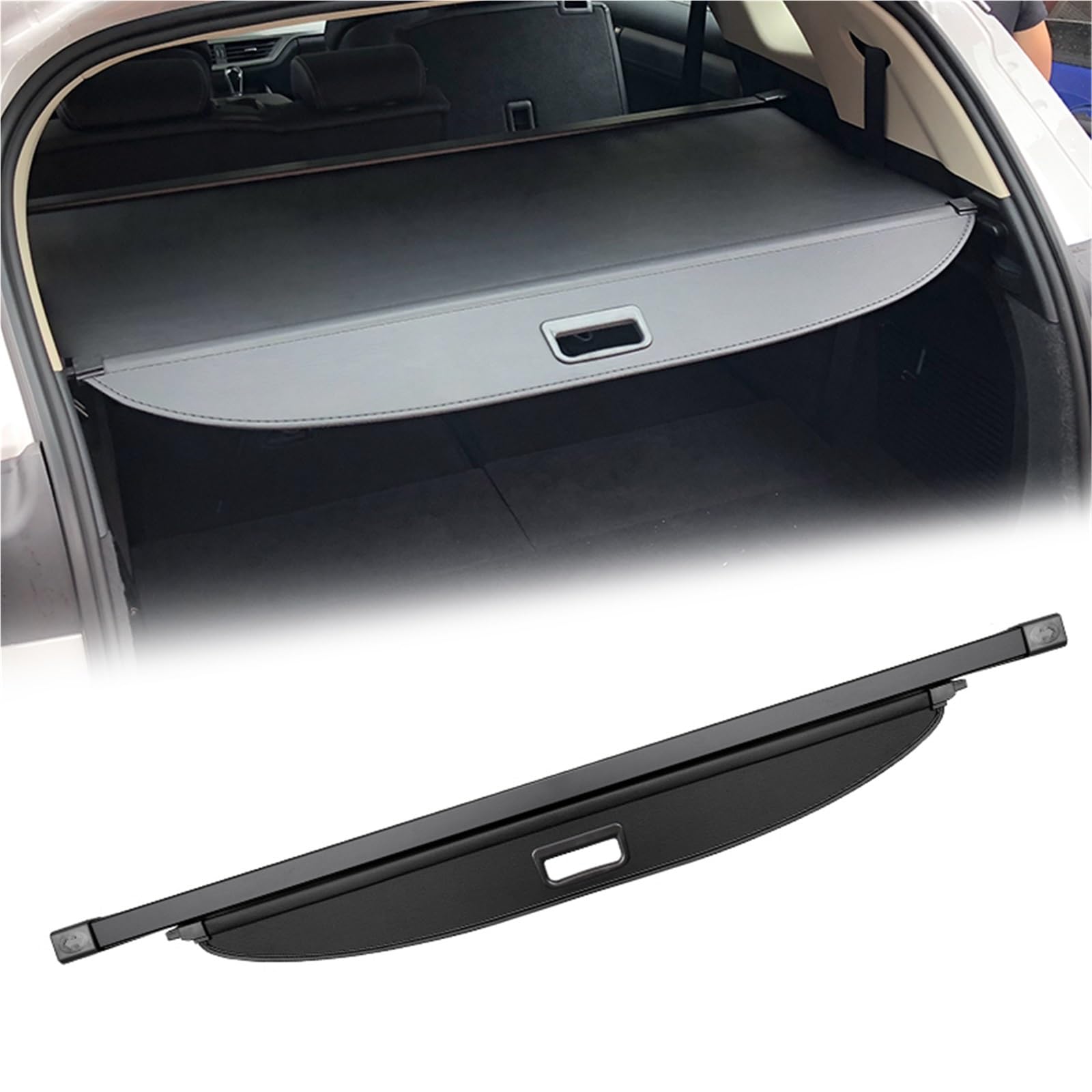 Kofferraum-Frachtabdeckung Für VW Für Sharan 2012 2013 2014 2015 2016 2017 2018, Schild-Dekoration, Innen-Privatsphäre, Einziehbar Gepäckraumabdeckung