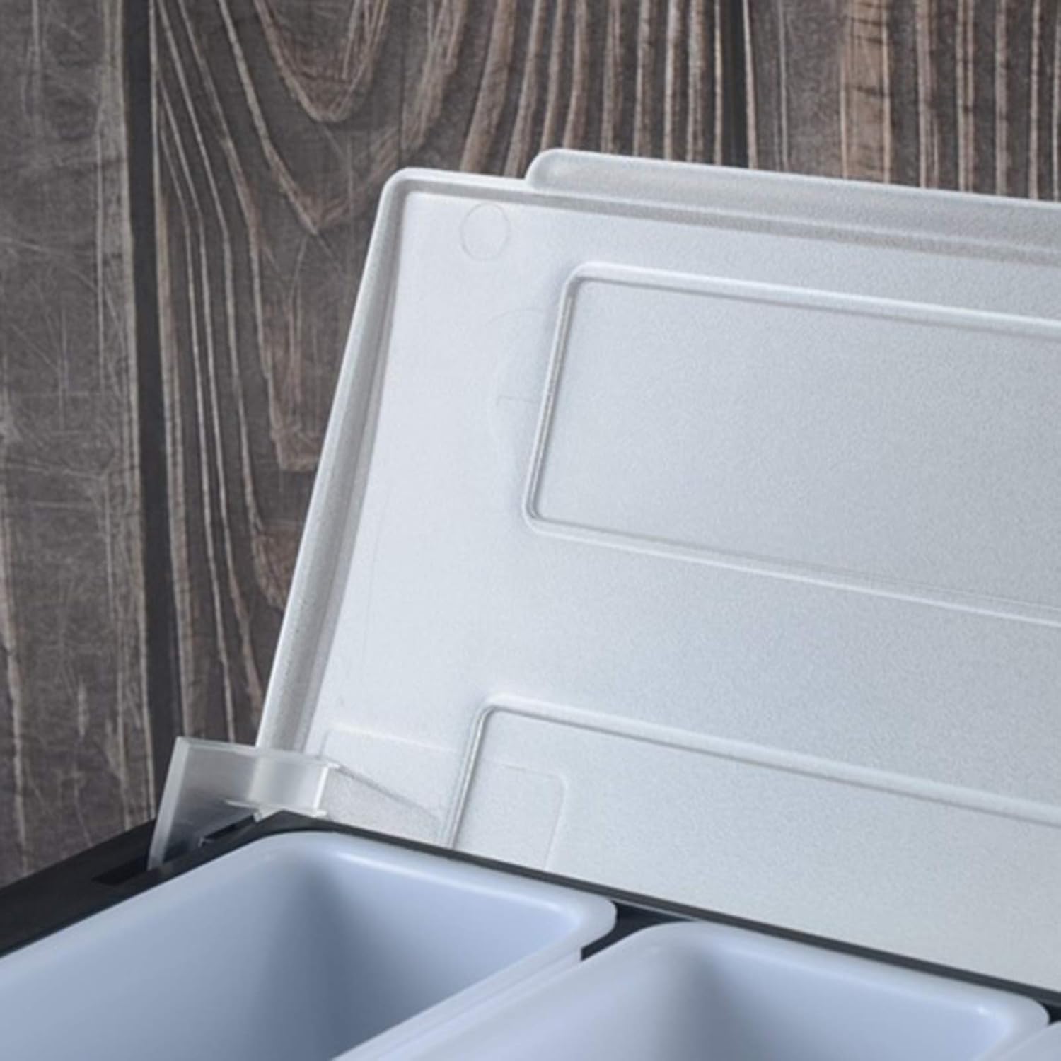 ZutatenbehäLter,Pizza Zutatenbehälter Gewürz-Spender-Fach, Gekühlte Server-Bar-Obst-Caddy Lebensmittel Box Eisgekühlter Gewürz-Servierbehälter (6 Compartment)