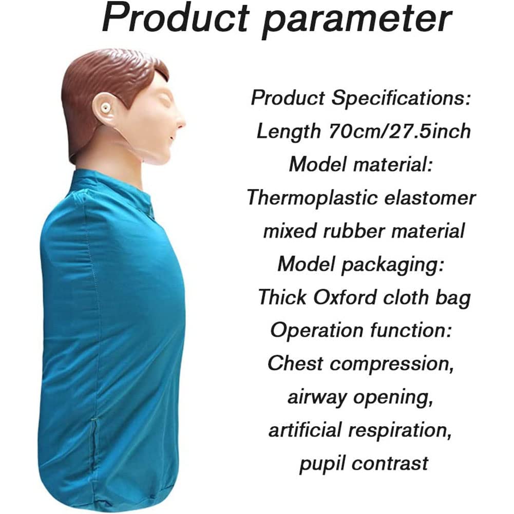 Mannequin de formation en RCR, simulateur professionnel de réanimation cardio-pulmonaire pour adultes, mannequin de formation aux premiers secours pour l'éducation et l'enseignement du modèle médical