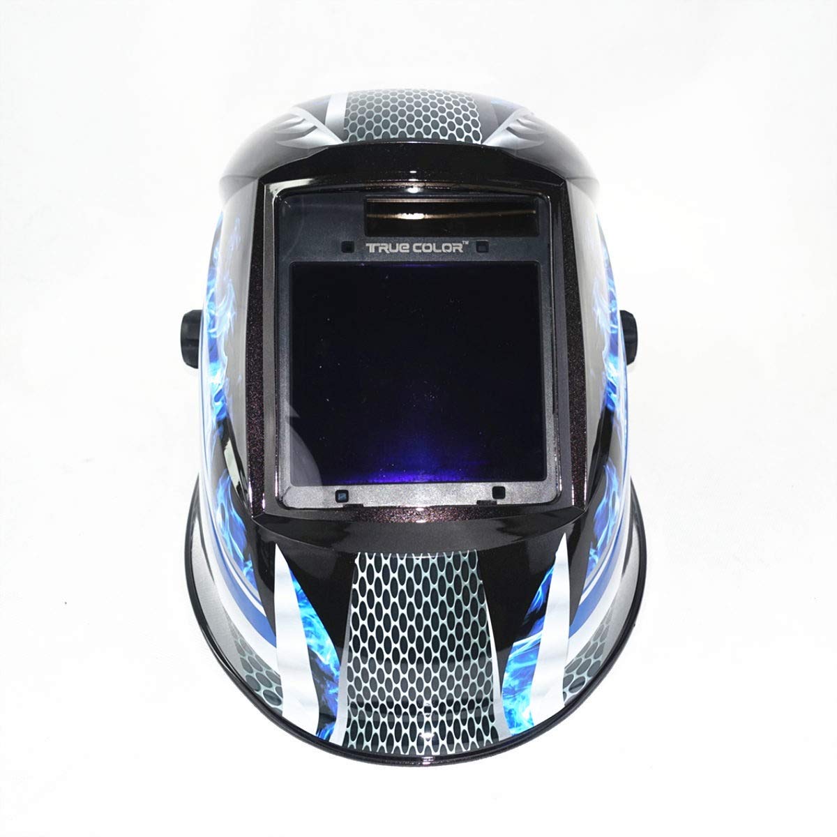 Careta Soldar Automatica,Mascara Soldar Automatica Oscurecimiento automático de soldadura Casco Ver Tamaño 98x88mm 3.86x2.46 DIN 4-13 Máscara de soldadura 4 sensores
