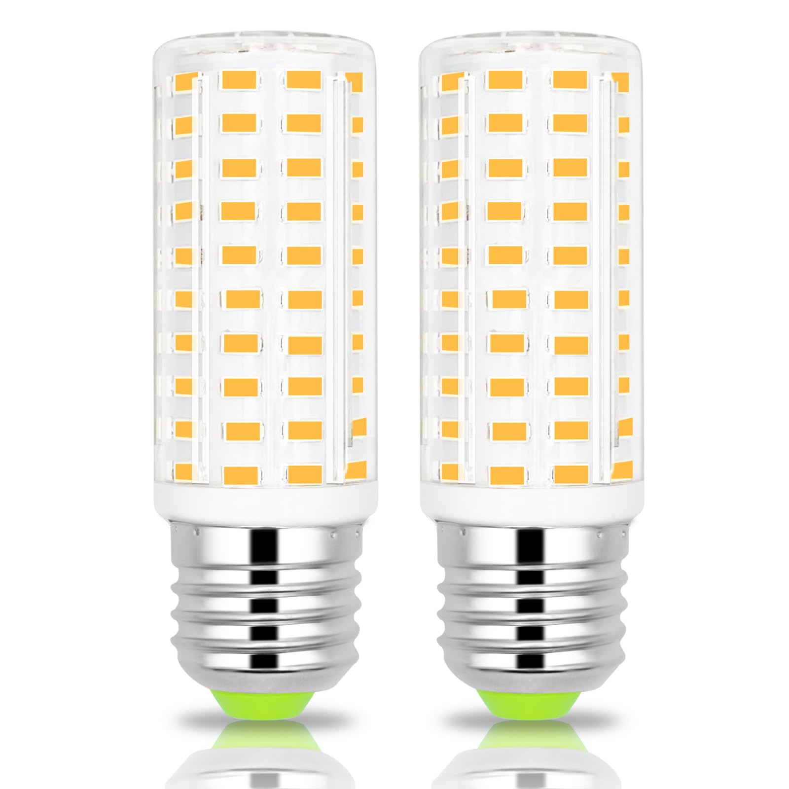 ASAIHKUN E27 Screw Bulb 12W LED Warm White Equivalent to 120W CFLs Super Bright Lights 1500LM AC100-265V for Chandelier Ceiling Lamps Decorative Lighting Non-Dimmable （2 Pack） — image 1