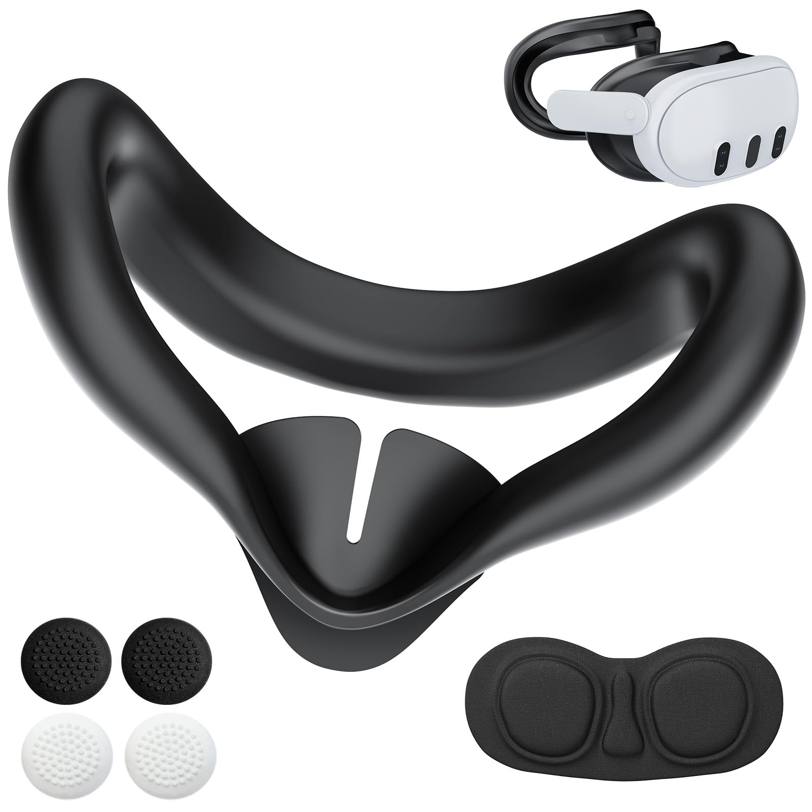 Amazon.com: Silicone Face Pad Cover Kit for Met-a Quest 3