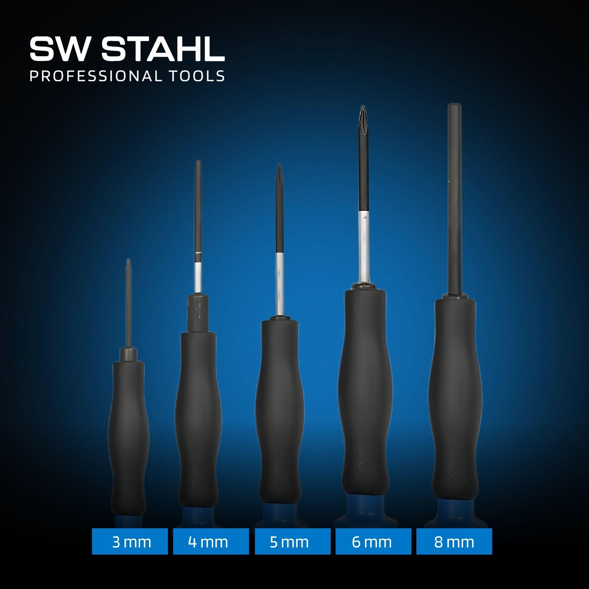 SW-Stahl Z3011-10 Wkład do Wózka Warsztatowego, Zestaw Narzędzi 34 Szt. | Wyposażenie XXL z pianką, pasuje do SW TT802 i szuflad 76 x 40 cm, profesjonalne narzędzia warsztatowe i rzemieślnicze