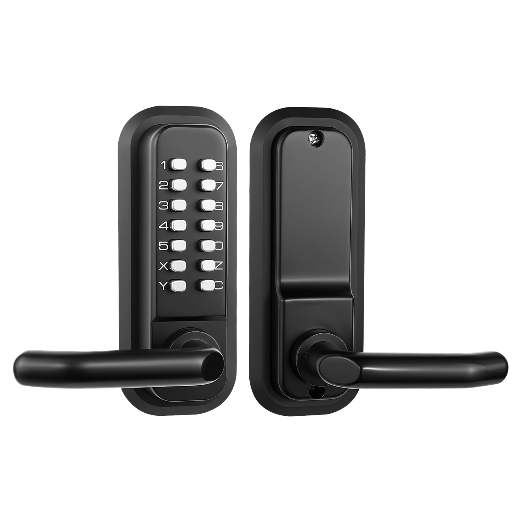 New Upgraded Gen-3 Mechanical Door Lock,Mechanical Combination Door Lock with Keypad,Waterproof Outdoor Keyless Gate Lock with Handle