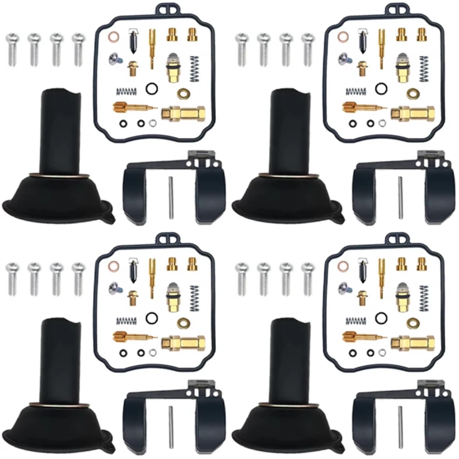Kit Carburador Repuesto Kit De Reparación De Carburador De Motocicleta Compatible Con Yamaha Para XJ600S XJ600N 1996-2002 Kit Reconstrucción De Válvula De Aguja De Junta De Carburador(C Style)