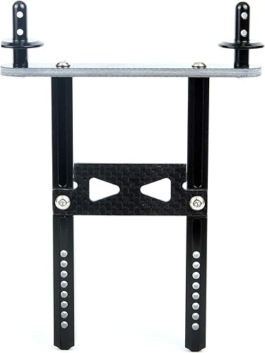 Miniatura 5 de Racing 110th RC Crawler Car Aluminio y fibra de carbono Poste de montaje de cuerpo trasero para Traxxas TRX4, actualizaciones de piezas Accesorios