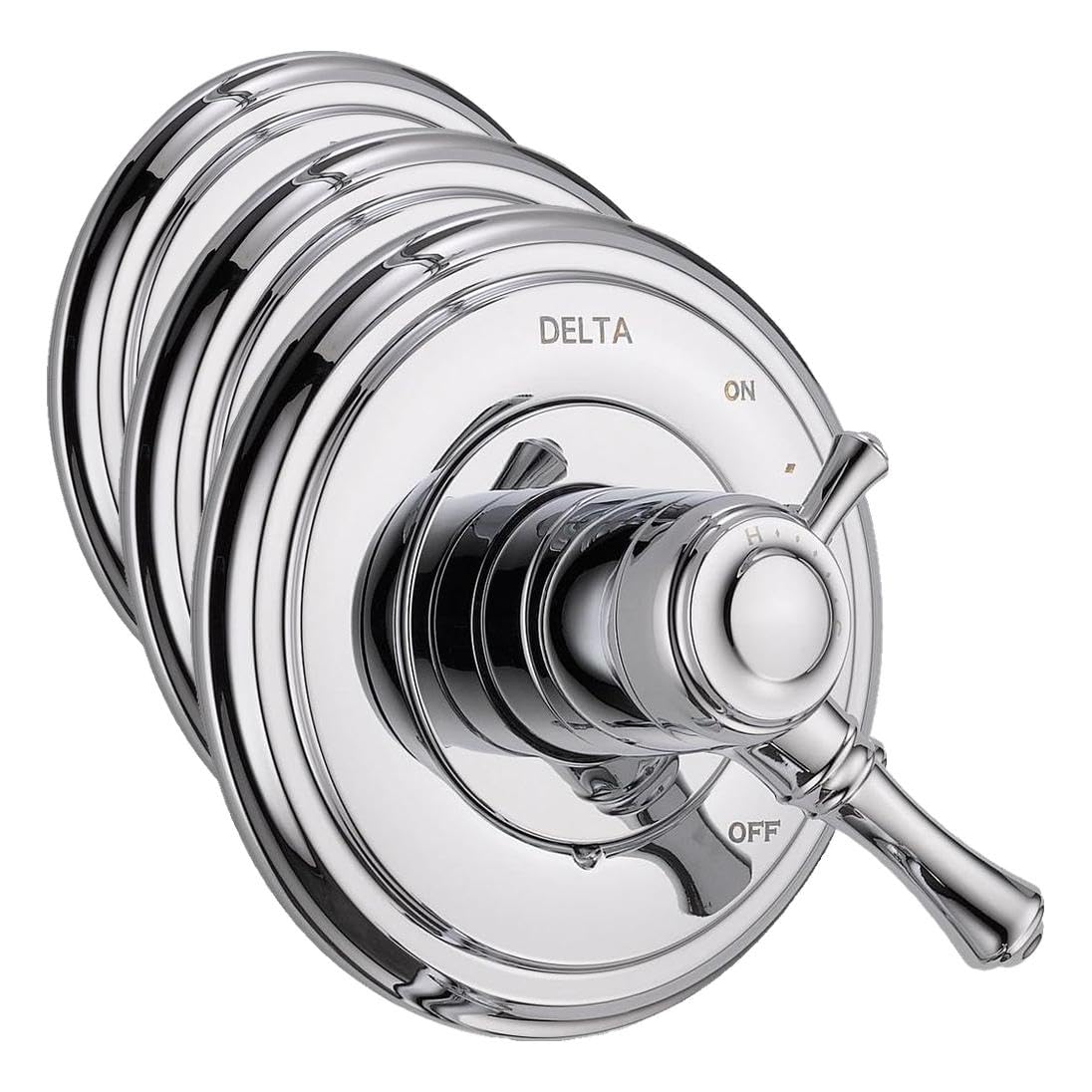 Delta Faucet Cassidy 17 Series Dual-Function Shower Handle Valve Trim Kit, Chrome T17097 (Valve Not Included) (Pack of 3)