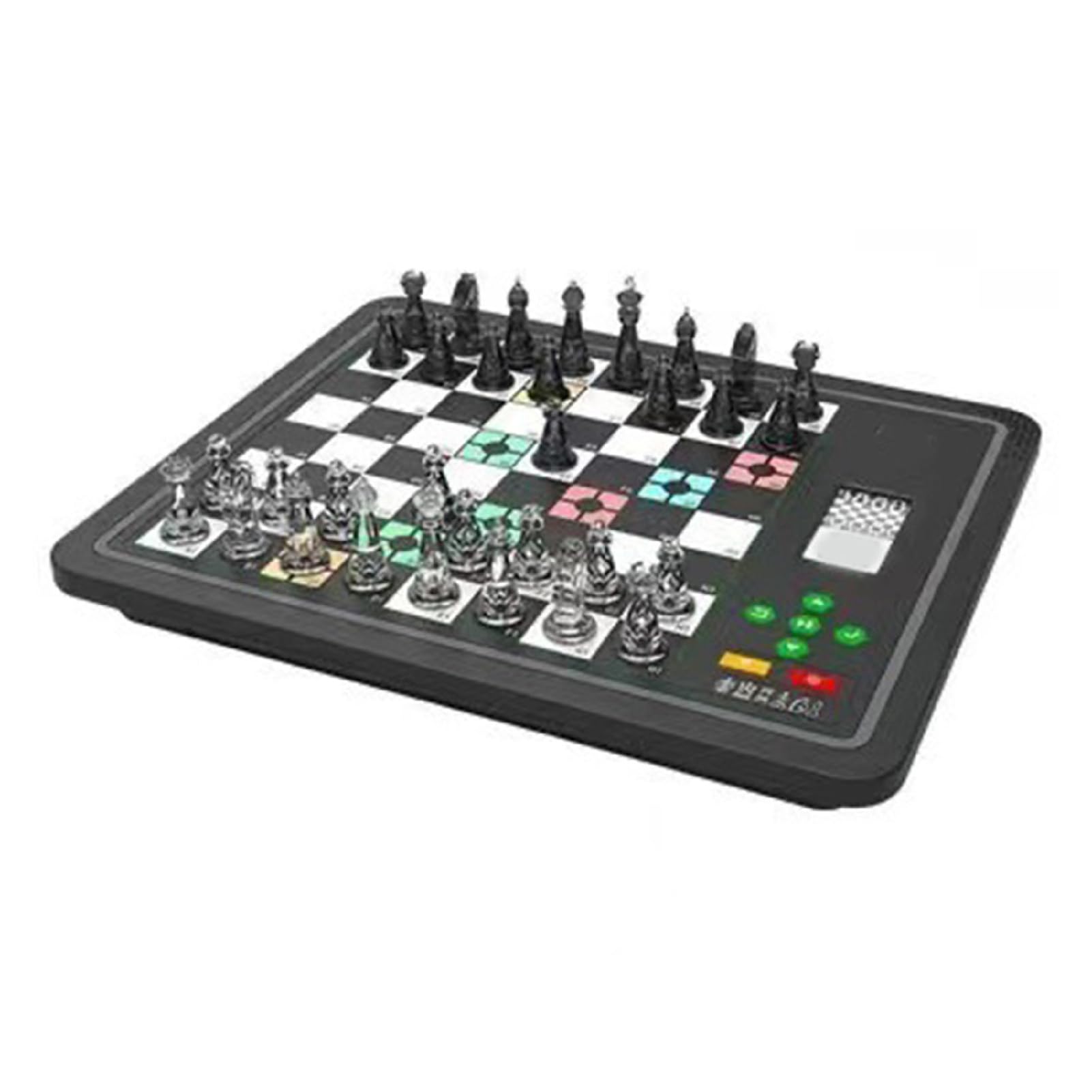 Elektronisches Schach, Computer-Schachbrett mit KI-Gegner, Elektronisches Schachspiel, 3 Spielmodi, Magnetisches Computer-Schachspiel, Computer-Schachspiel, Elektronisches (Black)