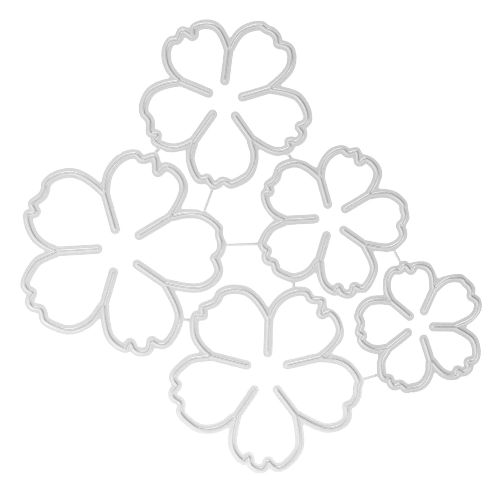 ARTIBETTER 5 Piezas Molde de metal de flores guirnalda borde troquelado troqueles de corte cortes cortar plantilla para hacer manualidades suministros para tarjetas planchar