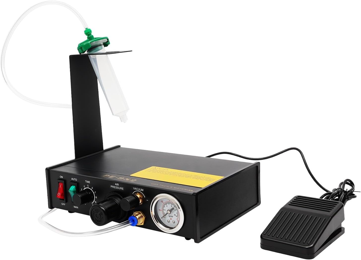 Pneumatic Glue Dispenser Machine, 110V AC 60Hz Semi-Automatic Glue Dispenser Machine for Bonding Various Electronic Components, Machine Production