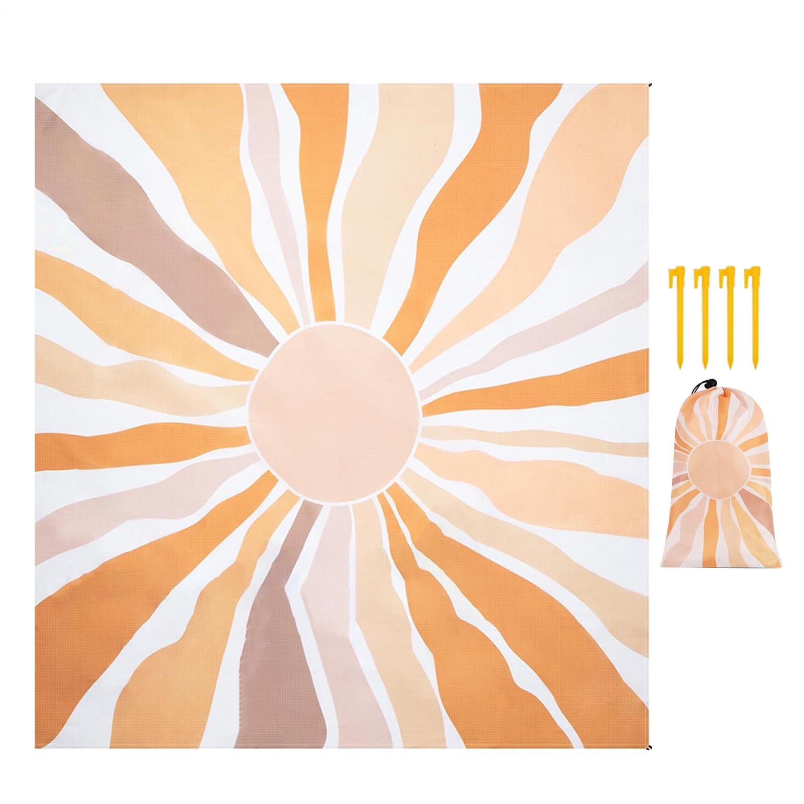 Couverture de plage anti-sable imperméable grand format de jardin