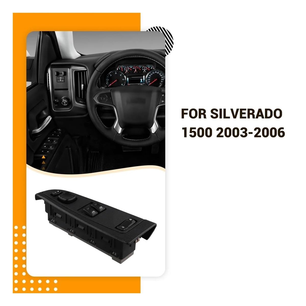 15883318 Elektryczny podnośnik szyb, blokada drzwi po stronie kierowcy dla Chevroleta Silverado 2003-2007 (DWS-226)