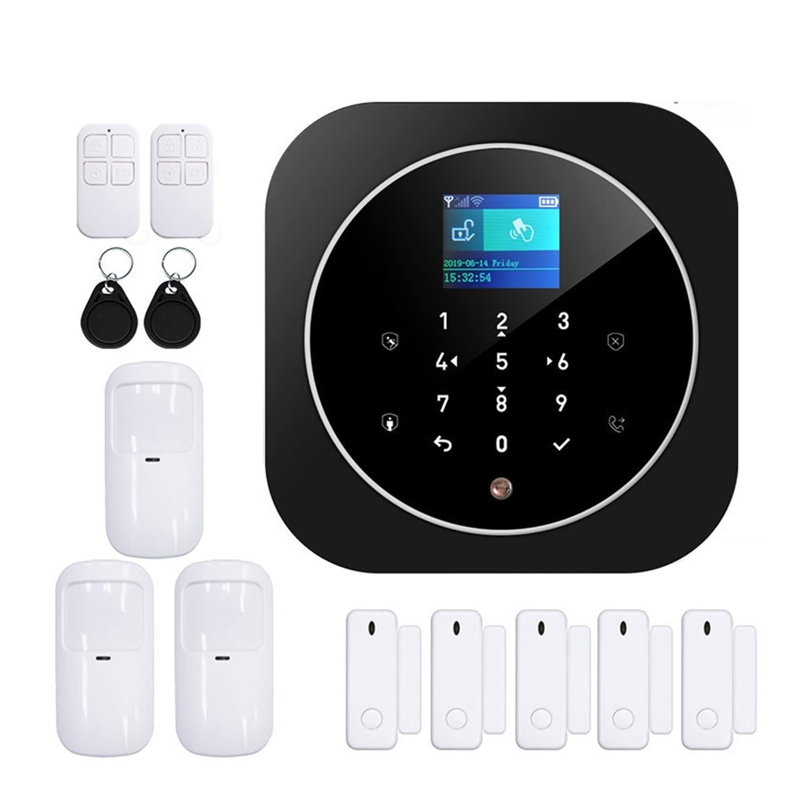 Sistema di allarme di sicurezza, G12 Tuya WiFi GSM Wireless ALLARM ALLARI DI SICUREZZA PROTEZIONE AP APP CONTROLLA(K)