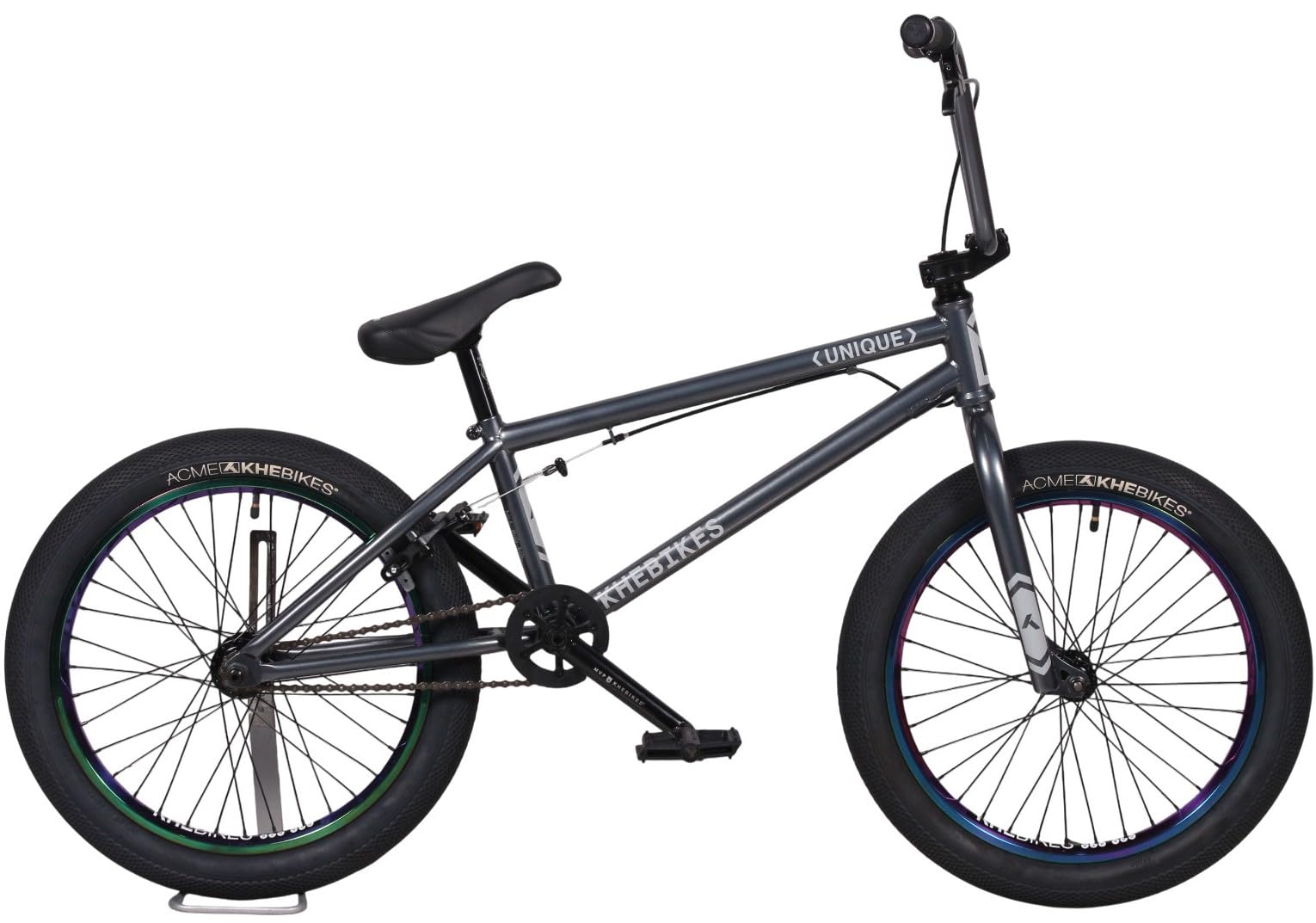 KHE Unique FC PRO 20 pollici BMX 10,3 kg - 100% CrMo Butted Telaio - Mozzo Freecoaster - 48 Spline Cava - MID BB - Cerchi Oil Slick - Street BMX