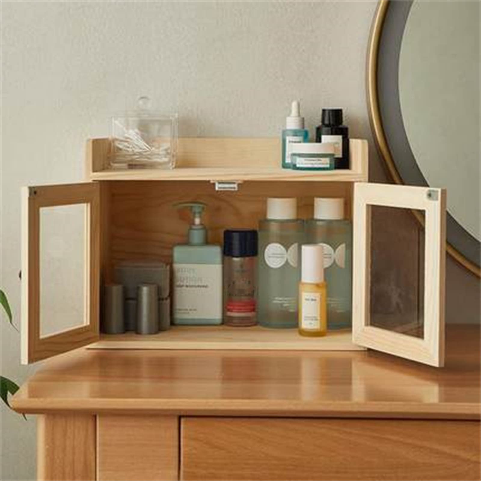 Amazon｜食器棚 ミニカップボード ティーカップガラスカップ収納 