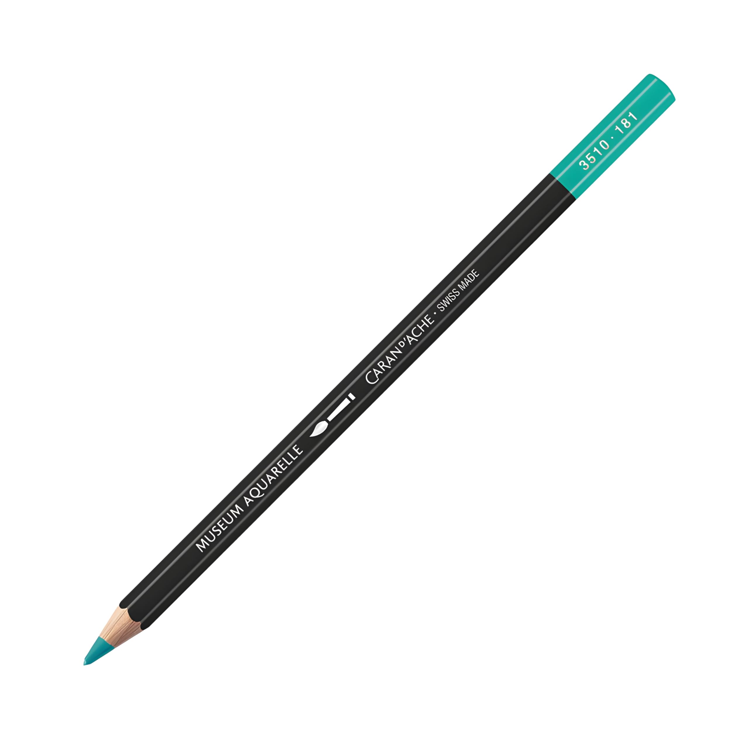 Caran d'Ache Museum Aquarelle Pencil, Light Malach Green (3510.181)