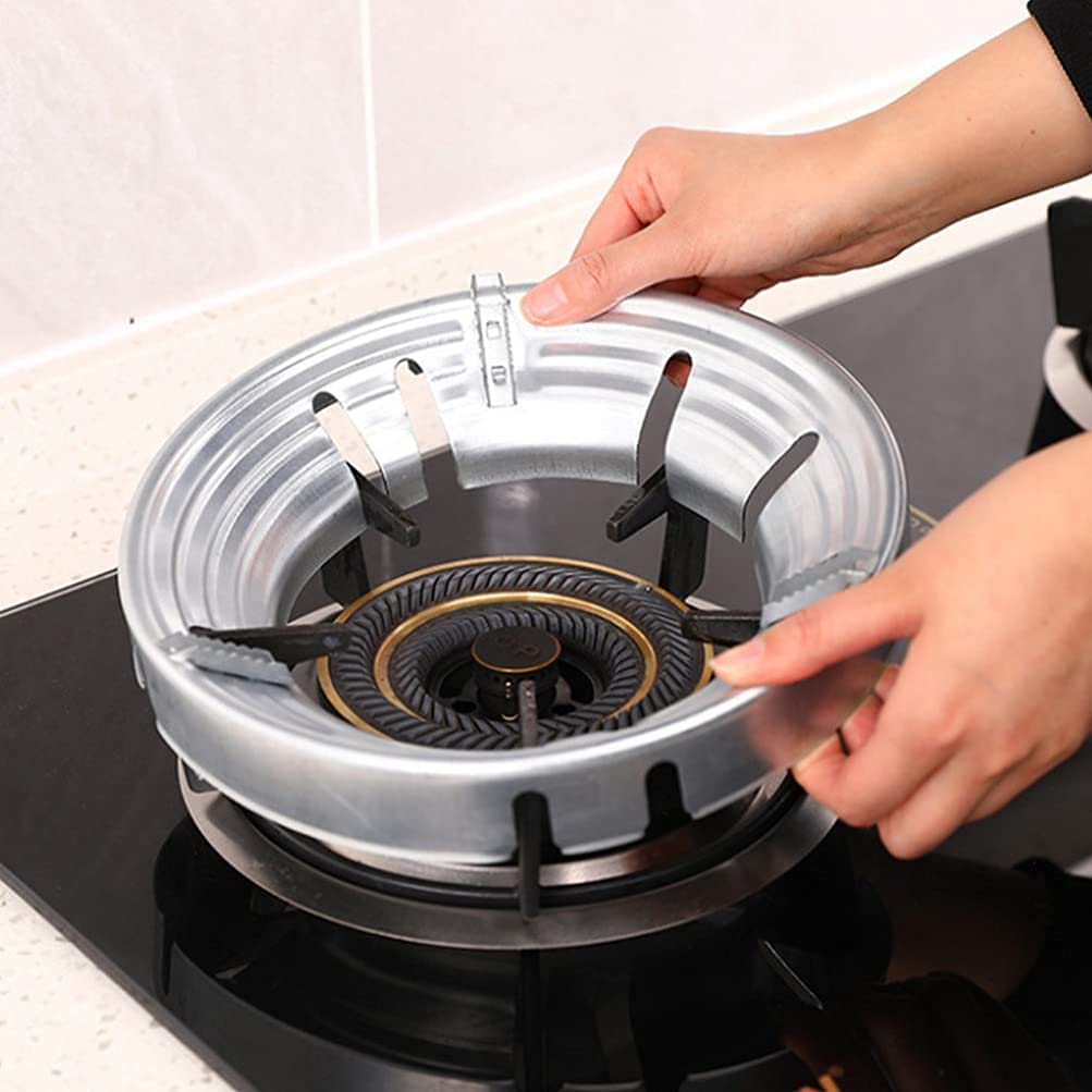 FOKRIM Gas Stove Wok Ring Stove Metal Wok Rack Trivets Cook top Range Pan Holder for Gas Hob Home Kitchen Stand Pack Of 1-image-20