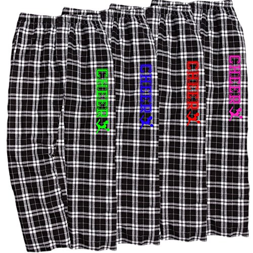 Cheer Black White Lounge Flannel Pant with Pockets
