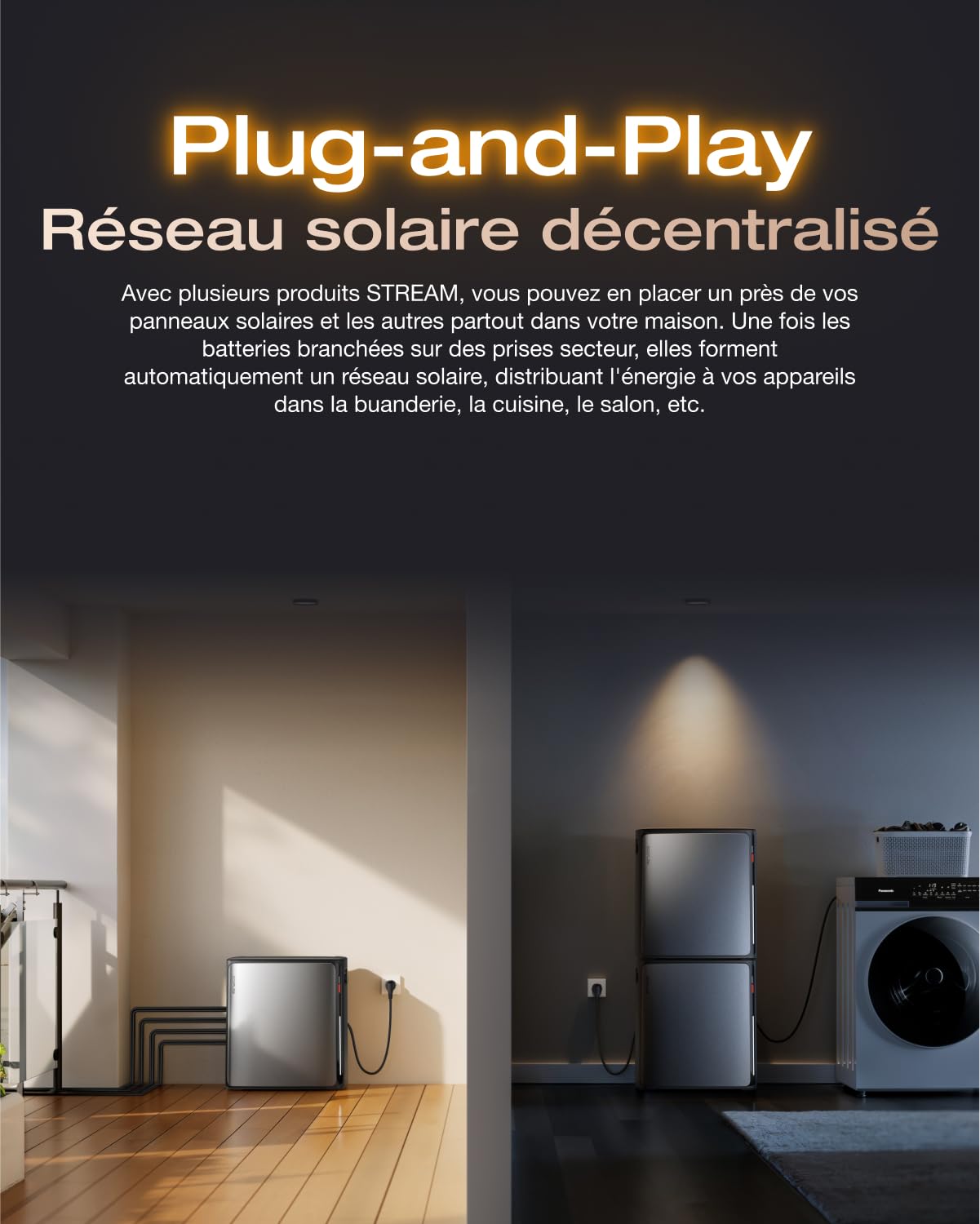 EF EcoFlow STREAM Ultra X Batterie 3,84 kWh pour kit solaire | Entrée solaire 2800 W (4 MPPT), seuls quelques petits défauts dans l'emballage, le produit n'a pas été utilisé(Reconditionné)