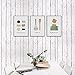 Papier Adhesif pour Meuble Bois Blanc 45cm x 2m Papier Peint Vinyle Mural Style Moderne Stickers Autocollant Mur Décoratif Imperméable Chambre Counter Comptoir Cuisine Armoires