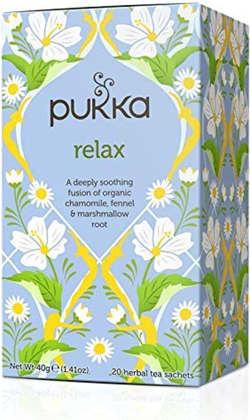 Pukka Herbs Organic Relax Vata Tea - Pack of 20 Sachets