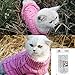 Bro'Bear Cable Knit Turtleneck Sweater for Small Dogs & Cats Knitwear (Pink, Small)