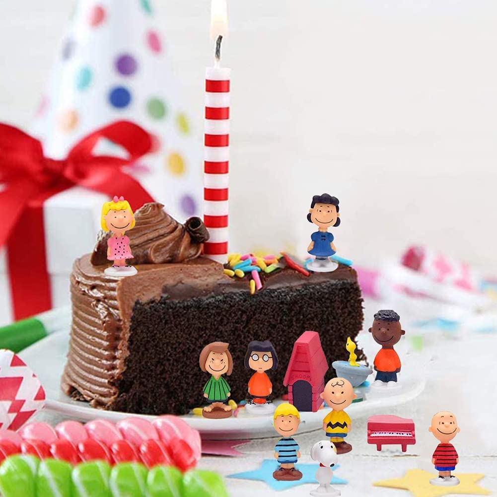 Topper Per Torta Con Mini Figure – Set Di 8 Personaggi Giocattolo In Polietilene, Decorazioni Per Torte Di Compleanno Bambini - 3