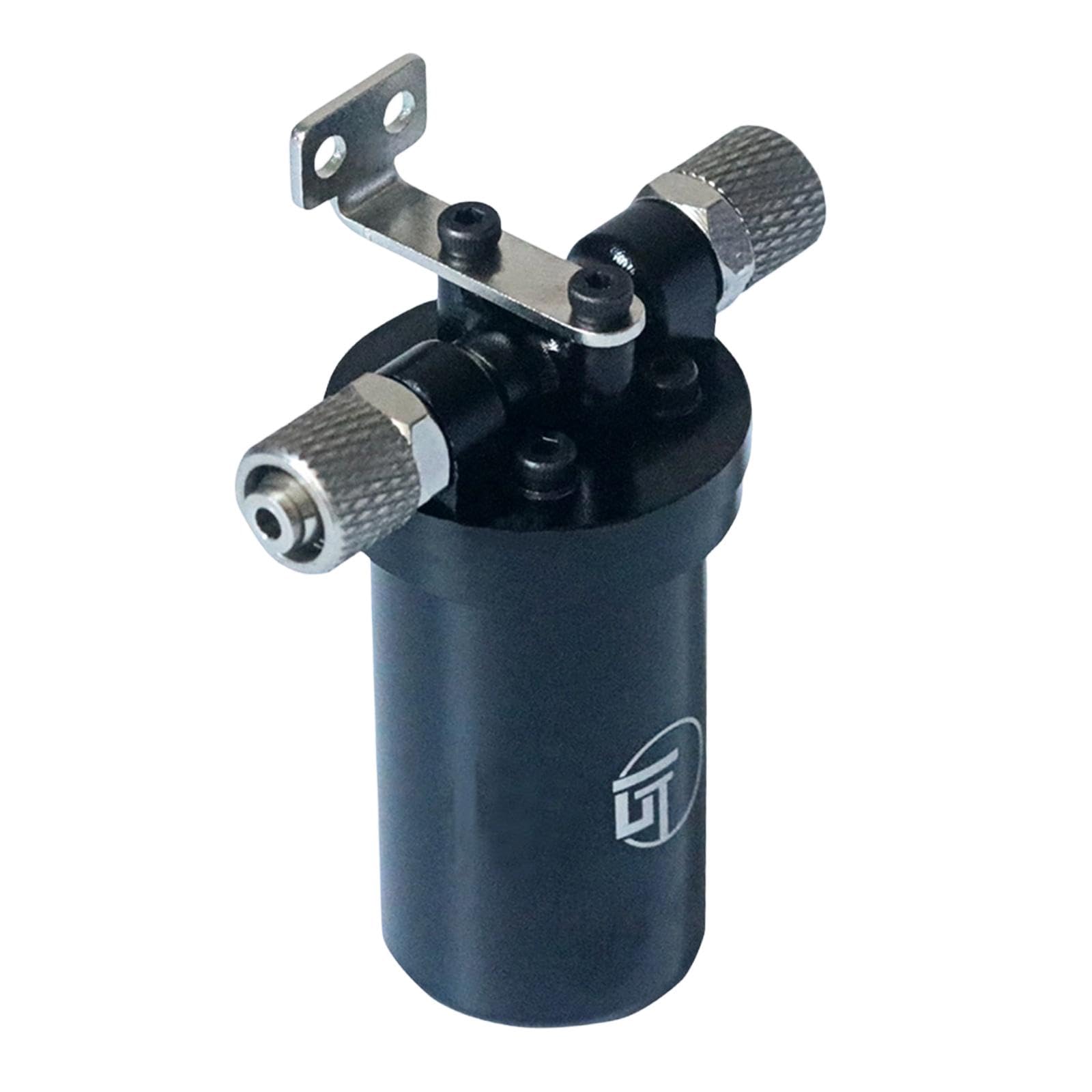 F Fityle Mini Filtro de Aceite hidráulico de aleación de Aluminio 1/14, Accesorios de reparación, Piezas de Coche RC, Accesorio de Rendimiento y fácil, Negro